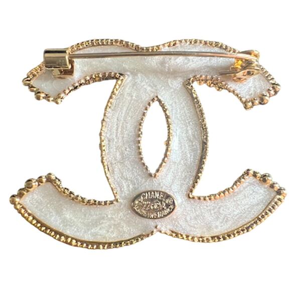 Chanel Gold Chain and Baguette Crystal Brooch Autumn/Pre-Fall 2022 (CCXX012) - Picture 3 of 4